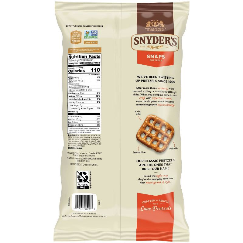 slide 2 of 5, Snyder's of Hanover Pretzel Snaps Family Size - 16oz, 16 oz