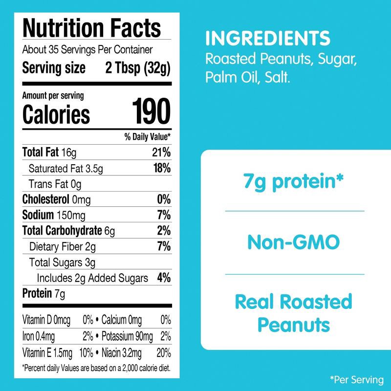 slide 6 of 12, Skippy Natural Creamy Peanut Butter - 40oz, 40 oz