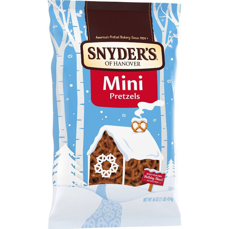 slide 4 of 10, Snyder's of Hanover Pretzels Mini Pretzels Family Size - 16oz, 16 oz