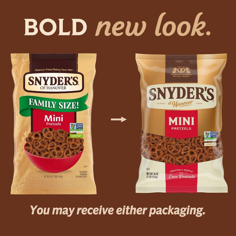 slide 6 of 6, Snyder's of Hanover Pretzels Mini Pretzels Family Size - 16oz, 16 oz