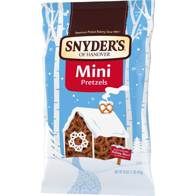 slide 7 of 10, Snyder's of Hanover Pretzels Mini Pretzels Family Size - 16oz, 16 oz