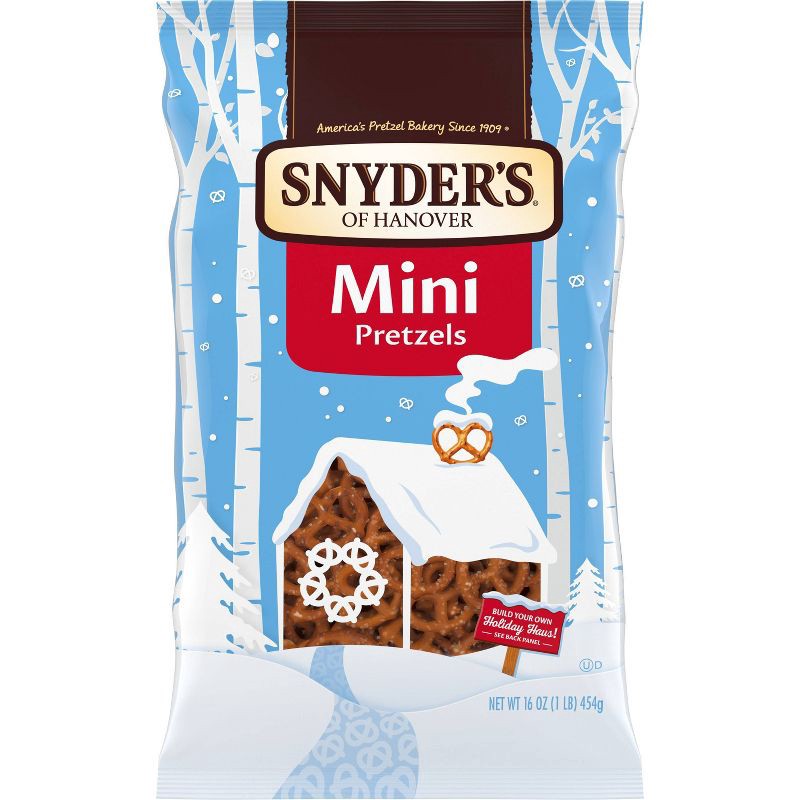 slide 1 of 9, Snyder's of Hanover Pretzels Mini Pretzels Family Size - 16oz, 16 oz