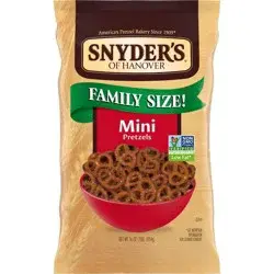 Snyder's of Hanover Pretzels Mini Pretzels Family Size - 16oz