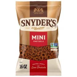 Snyder's of Hanover Pretzels Mini Pretzels Family Size - 16oz
