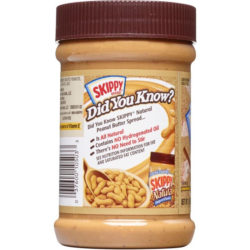 slide 3 of 13, Skippy Natural Super Chunk Peanut Butter - 15oz, 15 oz