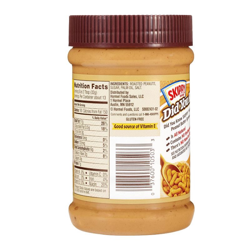 slide 4 of 13, Skippy Natural Super Chunk Peanut Butter - 15oz, 15 oz