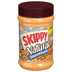 Skippy Natural Super Chunk Peanut Butter - 15oz