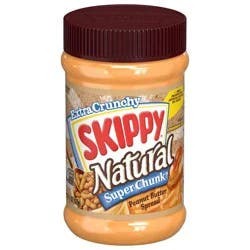 Skippy Natural Super Chunk Peanut Butter - 15oz