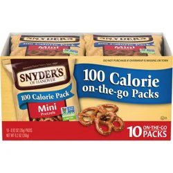 Snyder's Of Hanover 100 Calorie Pretzels - Mini - 10ct