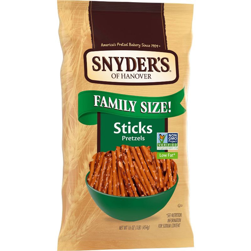 slide 4 of 7, Snyder's of Hanover Pretzel Sticks Family Size - 16oz, 16 oz