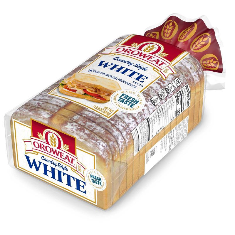slide 2 of 18, Oroweat Country White Bread - 24oz, 24 oz
