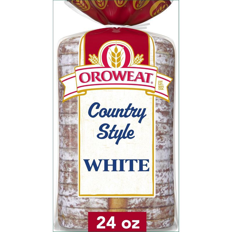 slide 1 of 18, Oroweat Country White Bread - 24oz, 24 oz