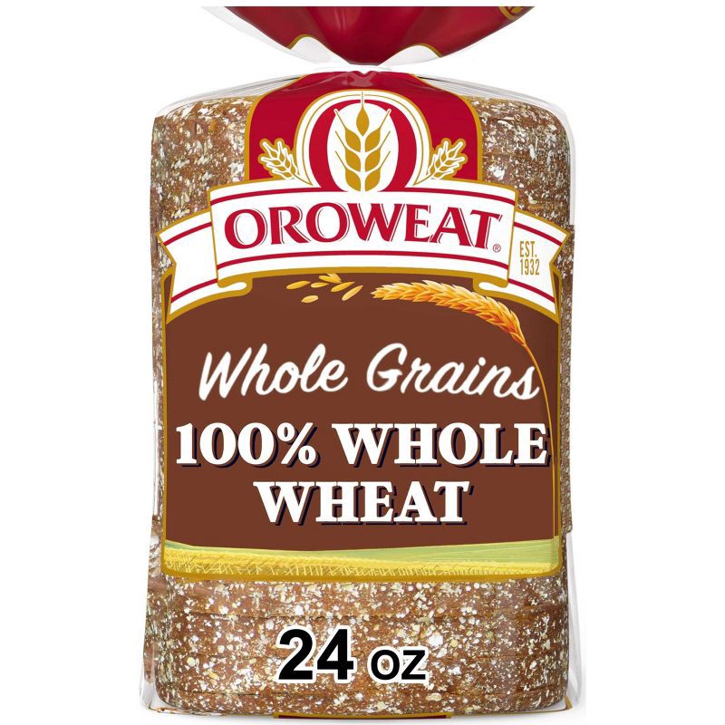 slide 15 of 15, Oroweat 100% Whole Wheat Bread - 24oz, 24 oz