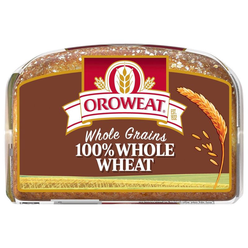 slide 8 of 15, Oroweat 100% Whole Wheat Bread - 24oz, 24 oz
