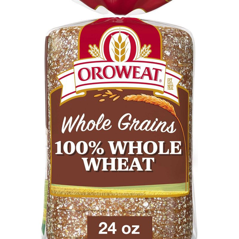 slide 1 of 15, Oroweat 100% Whole Wheat Bread - 24oz, 24 oz