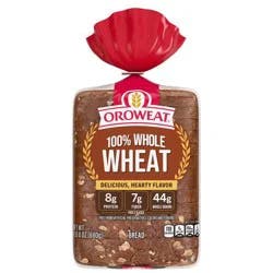 Oroweat 100% Whole Wheat Bread - 24oz: Whole Grain