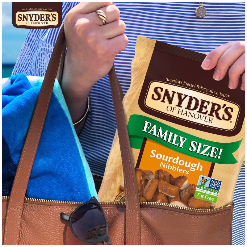 slide 4 of 9, Snyder's of Hanover Pretzels Sourdough Nibblers Family Size - 16oz, 16 oz