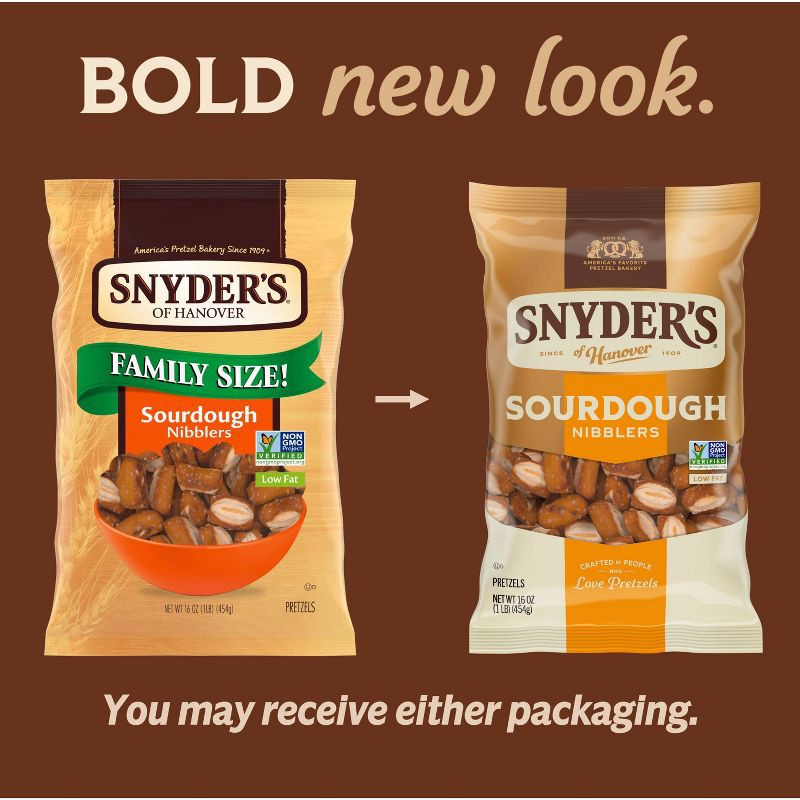 slide 6 of 6, Snyder's of Hanover Pretzels Sourdough Nibblers Family Size - 16oz, 16 oz