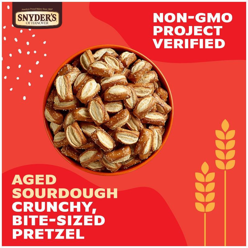 slide 9 of 9, Snyder's of Hanover Pretzels Sourdough Nibblers Family Size - 16oz, 16 oz