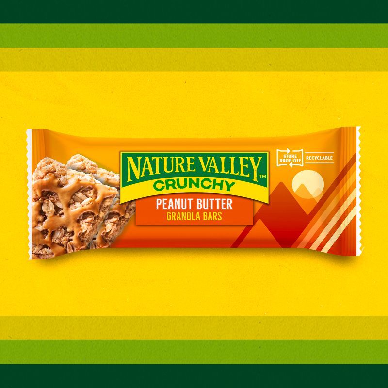 slide 4 of 7, Nature Valley Crunchy Peanut Butter Granola Bars - 6ct, 6 ct