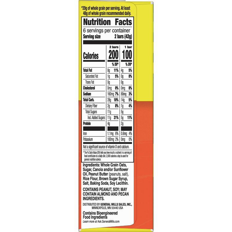 slide 7 of 8, Nature Valley Crunchy Peanut Butter Granola Bars - 6ct/8.94oz, 6 ct, 8.94 oz