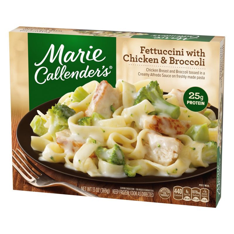 slide 2 of 6, Marie Callender's Frozen Fettucini with Chicken & Broccoli - 13oz, 13 oz