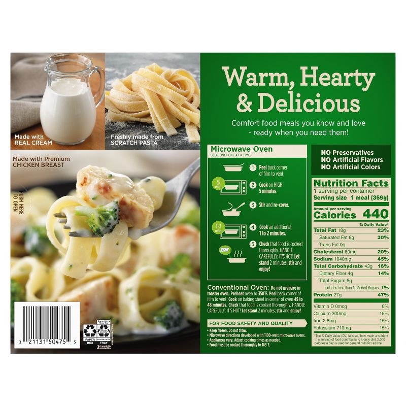 slide 4 of 6, Marie Callender's Frozen Fettucini with Chicken & Broccoli - 13.1oz, 13.1 oz