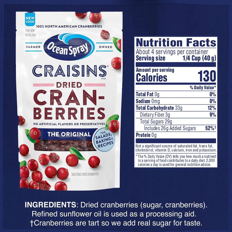 slide 6 of 13, Ocean Spray Craisins - 6oz, 6 oz