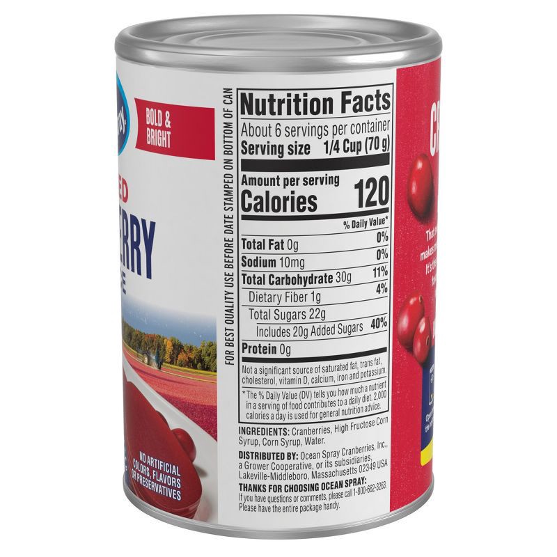 slide 10 of 11, Ocean Spray Jellied Cranberry Sauce - 14oz, 14 oz