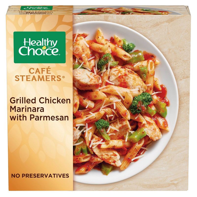 slide 1 of 4, Healthy Choice Café Steamers Frozen Grilled Chicken Marinara with Parmesan - 10oz, 10 oz