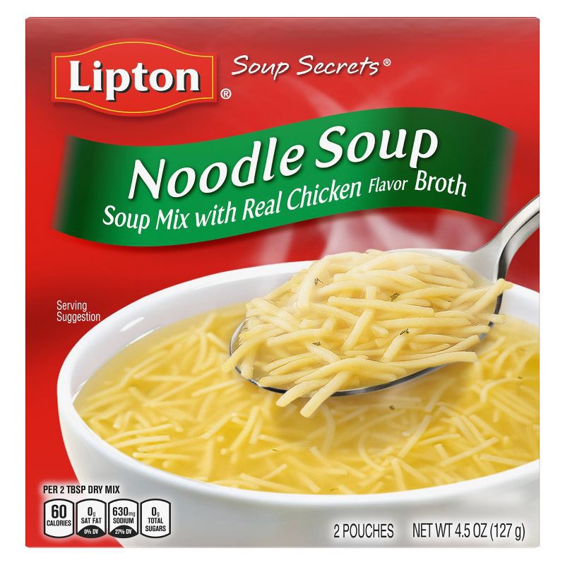 slide 2 of 12, Lipton Mixes Lipton Soup Secrets Noodle Soup Mix - 4.5oz/2pk, 4.5 oz, 2 ct