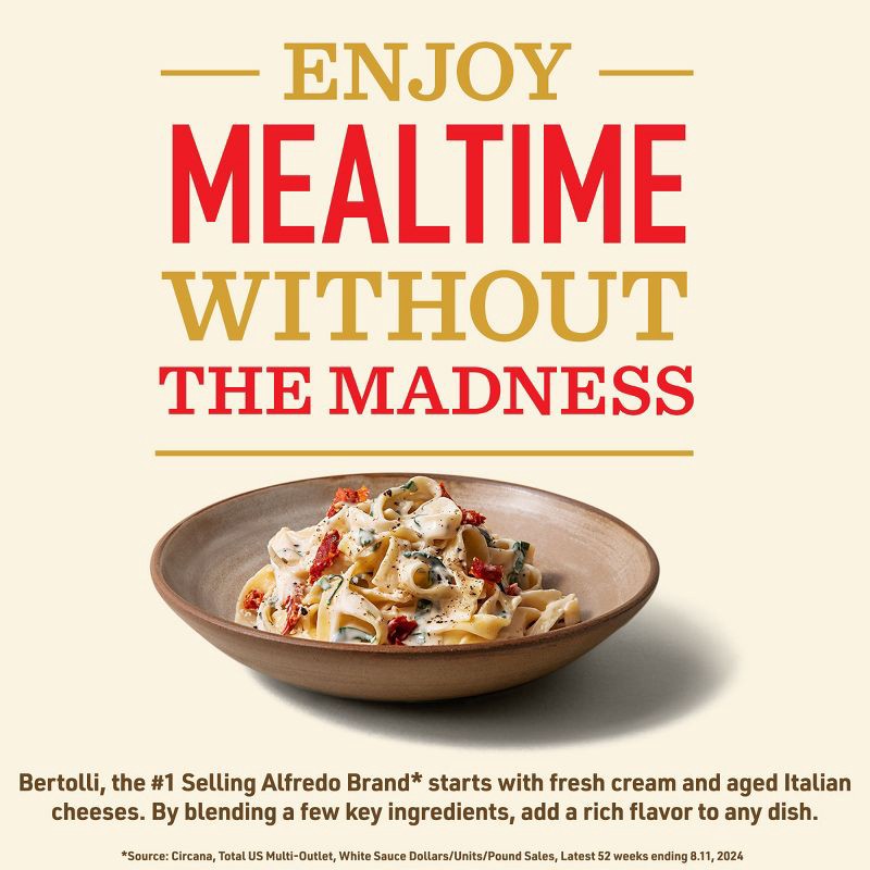 slide 3 of 7, Bertolli Mushroom Alfredo Sauce with Portobello Mushrooms - 15oz, 15 oz