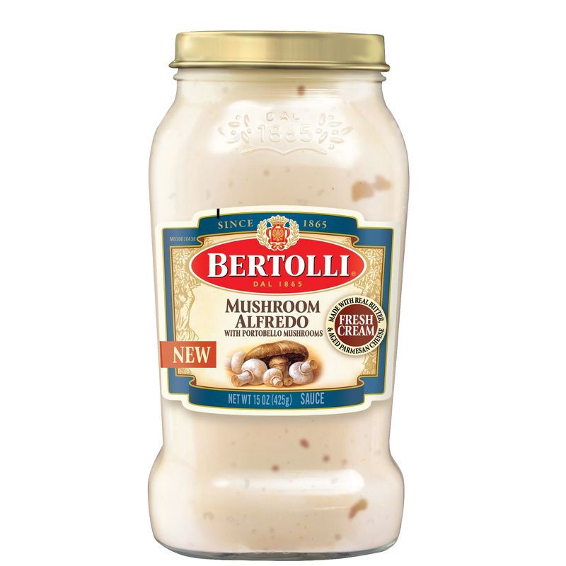 slide 1 of 7, Bertolli Mushroom Alfredo Sauce with Portobello Mushrooms - 15oz, 15 oz