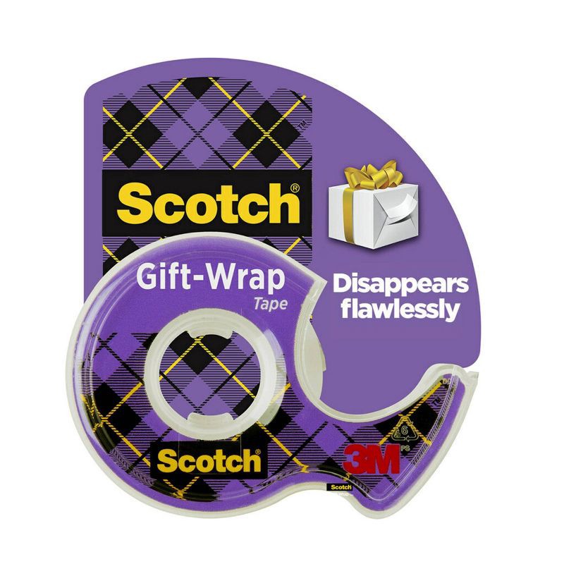 slide 2 of 16, Scotch Gift Wrap Tape, Holiday Gifting Supplies, 0.75"x700", 6 Tape Rolls with Dispensers, 1 ct