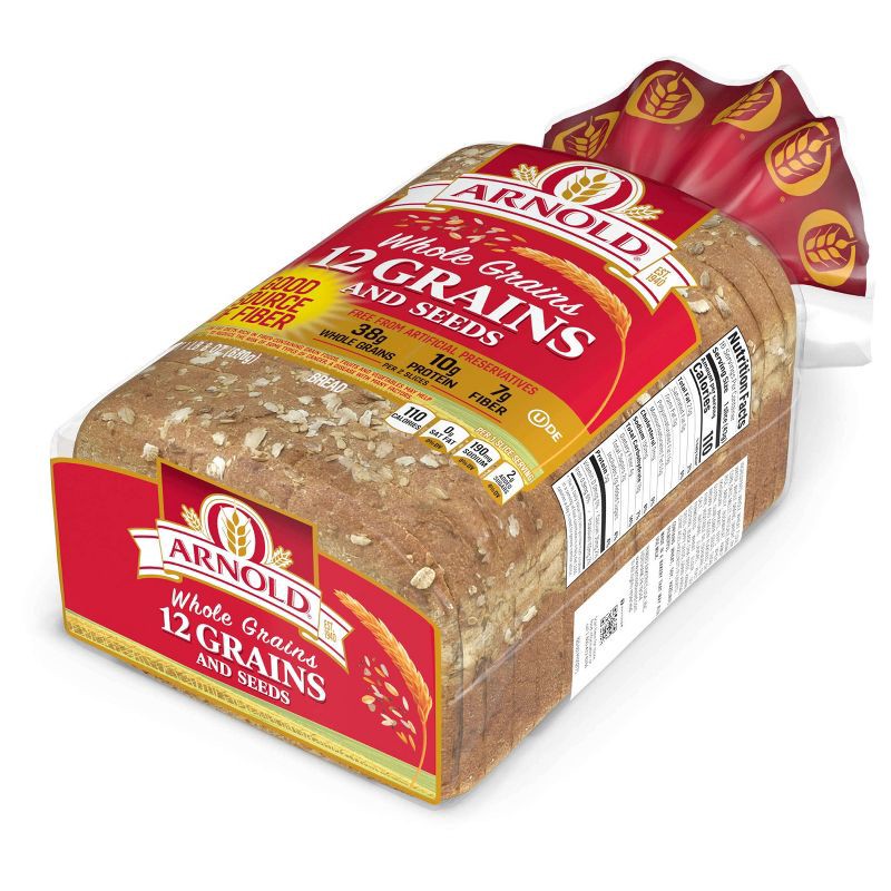 slide 2 of 11, Arnold 12 Grain Bread - 24oz, 24 oz