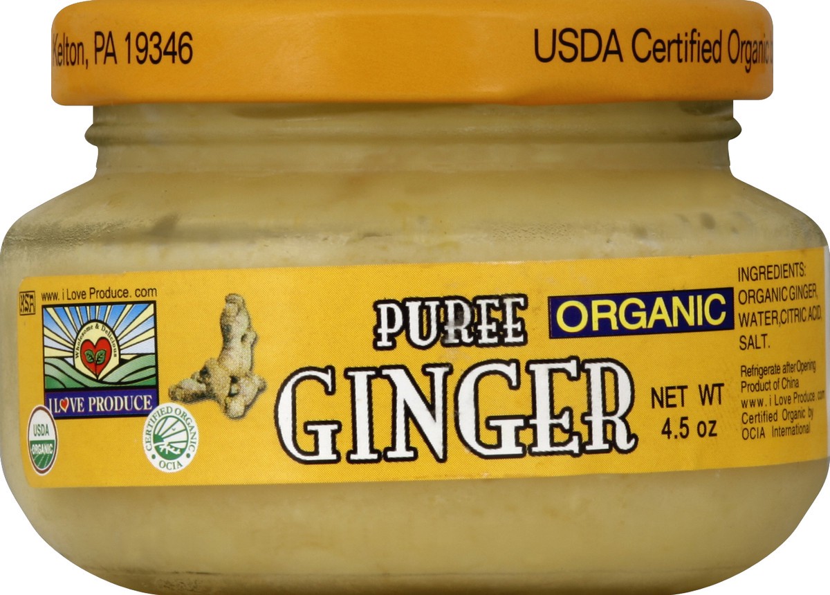 slide 2 of 2, I Love Produce Organic Ginger Puree, 4.5 oz