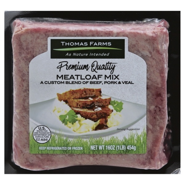 slide 1 of 1, Thomas Farms Meatloaf Mix 16 oz, 16 oz