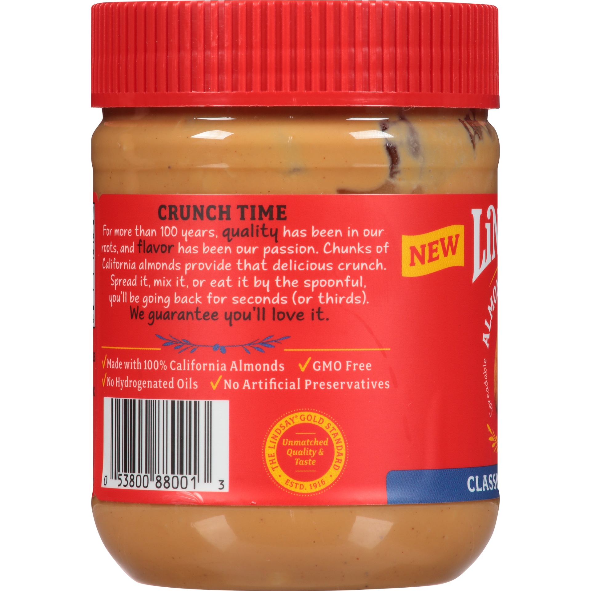 slide 4 of 6, Lindsay Classic Crunchy Almond Butter, 12 oz