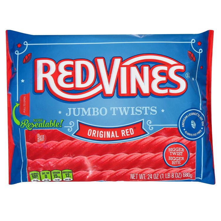 slide 1 of 1, Red Vines Original Red Twists Licorice Candy - 24oz, 24 oz