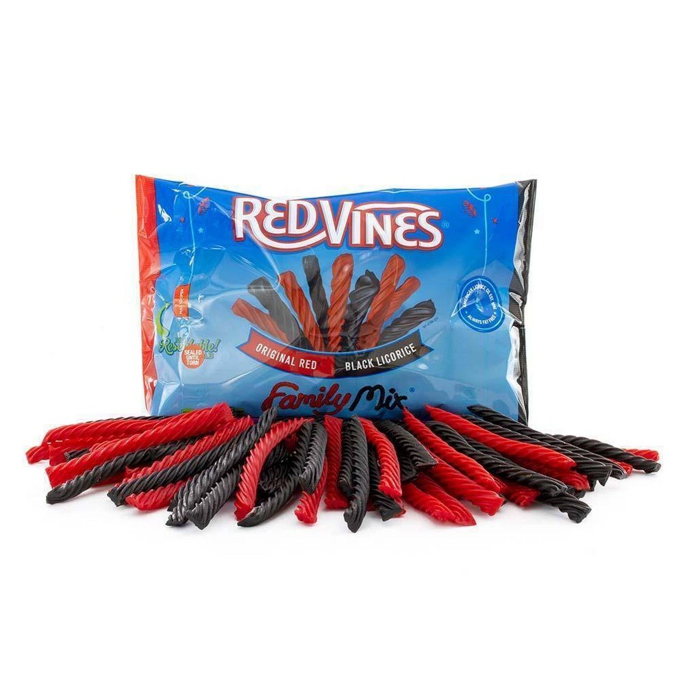 slide 3 of 6, Red Vines Family Mix Bag Licorice Candy, 24 oz