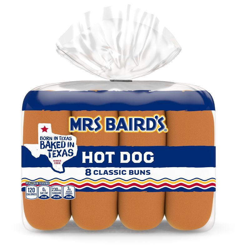 slide 7 of 10, Mrs Baird's Mrs. Baird's Hot Dog Buns - 12oz/8ct, 8 ct; 12 oz