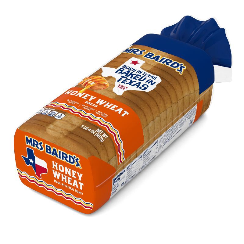 slide 8 of 11, Mrs Baird's Mrs. Baird's Honey Wheat Bread - 20oz, 20 oz