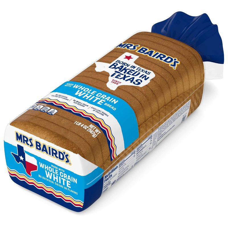 slide 2 of 12, Mrs Baird's Mrs. Baird's Whole Grain White Bread - 20oz, 20 oz