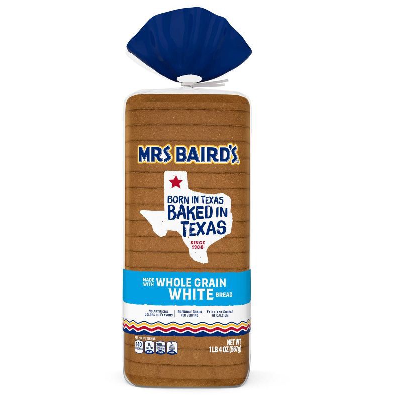 slide 7 of 12, Mrs Baird's Mrs. Baird's Whole Grain White Bread - 20oz, 20 oz
