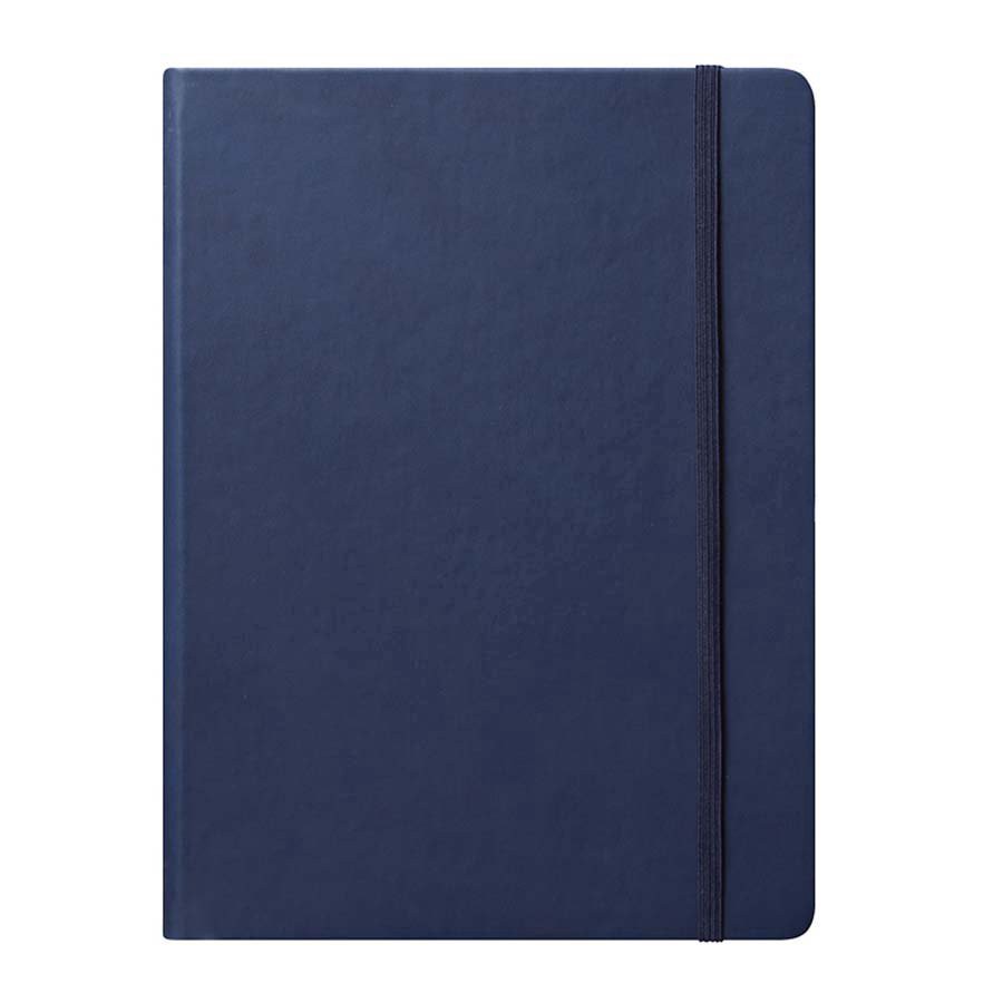 slide 1 of 1, Eccolo Cool Jazz Journal - Navy Blue, 7 in x 10 in