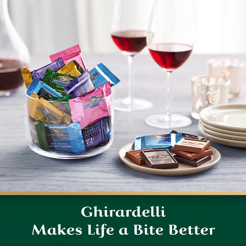 slide 5 of 6, GHIRARDELLI Dark Chocolate Mint Candy SQUARES - 6.38oz, 6.38 oz