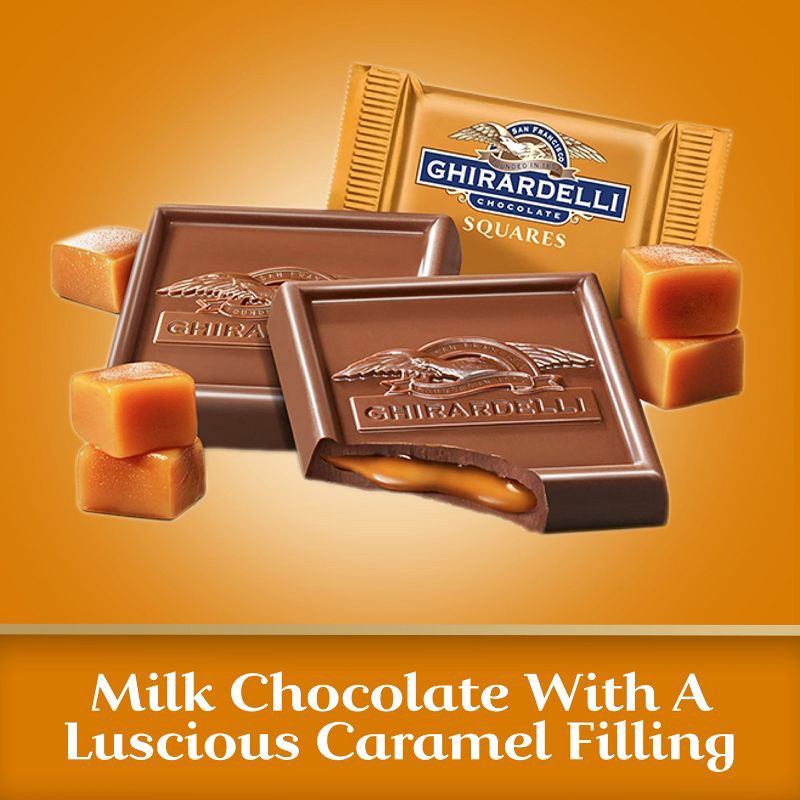 slide 2 of 6, GHIRARDELLI Milk Chocolate Caramel Candy SQUARES - 6.38oz, 6.38 oz