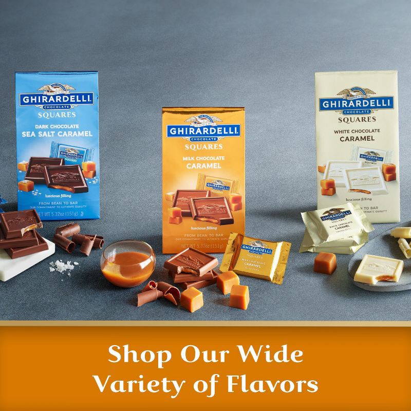 slide 6 of 6, GHIRARDELLI Milk Chocolate Caramel Candy SQUARES - 6.38oz, 6.38 oz