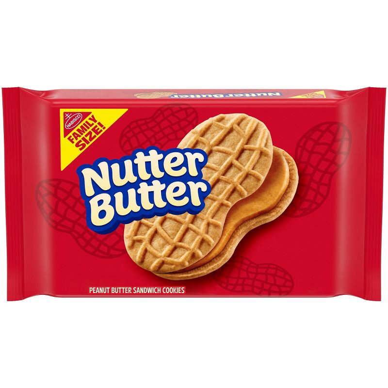 slide 1 of 13, Nutter Butter Peanut Butter Sandwich Cookies Family Size - 16oz, 16 oz