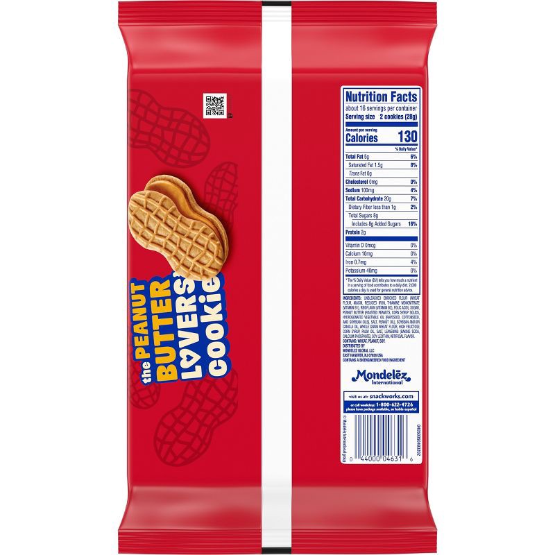 slide 9 of 13, Nutter Butter Peanut Butter Sandwich Cookies Family Size - 16oz, 16 oz